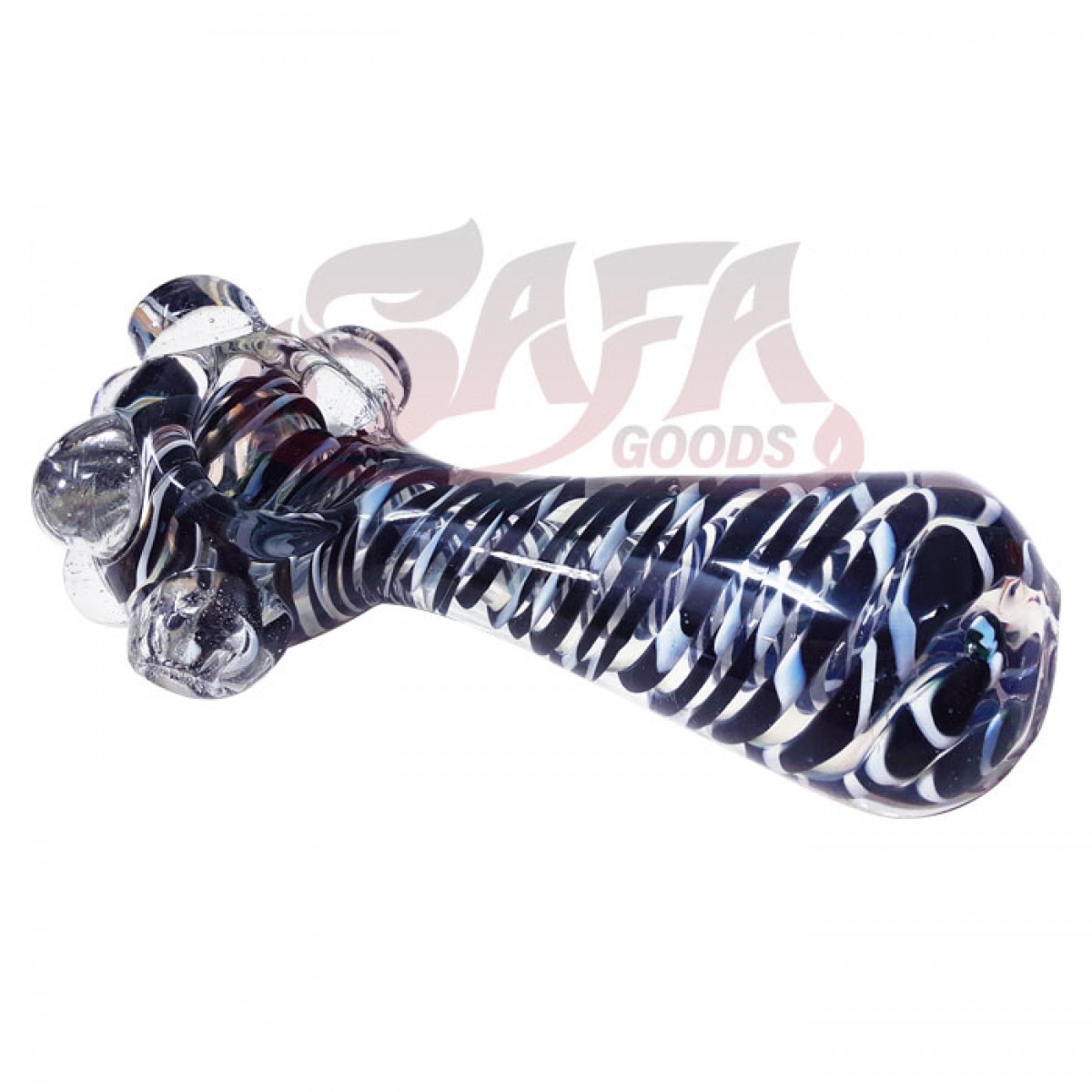 4 Inch Glass Hand Pipes - Linework and Bumps